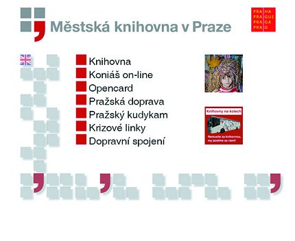 Informační kiosek v Městské knihovně v Praze 